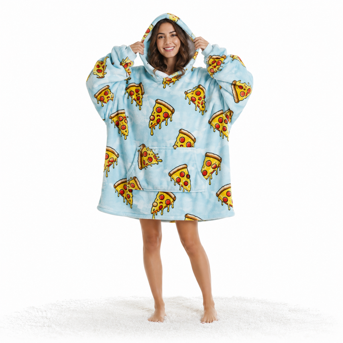 Bivvi Wearable Blanket Hoodie — Oversized Fleece Hoodie for Women & Men