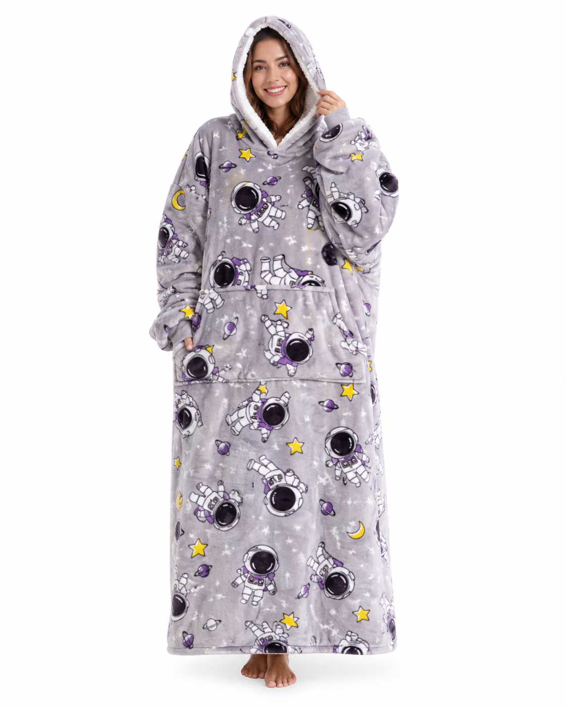 Bivvi Wearable Blanket Hoodie — Oversized Fleece Hoodie for Women & Men