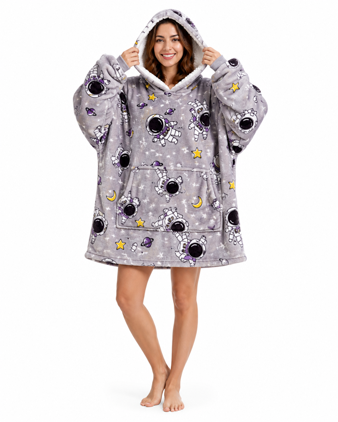 Bivvi Wearable Blanket Hoodie — Oversized Fleece Hoodie for Women & Men