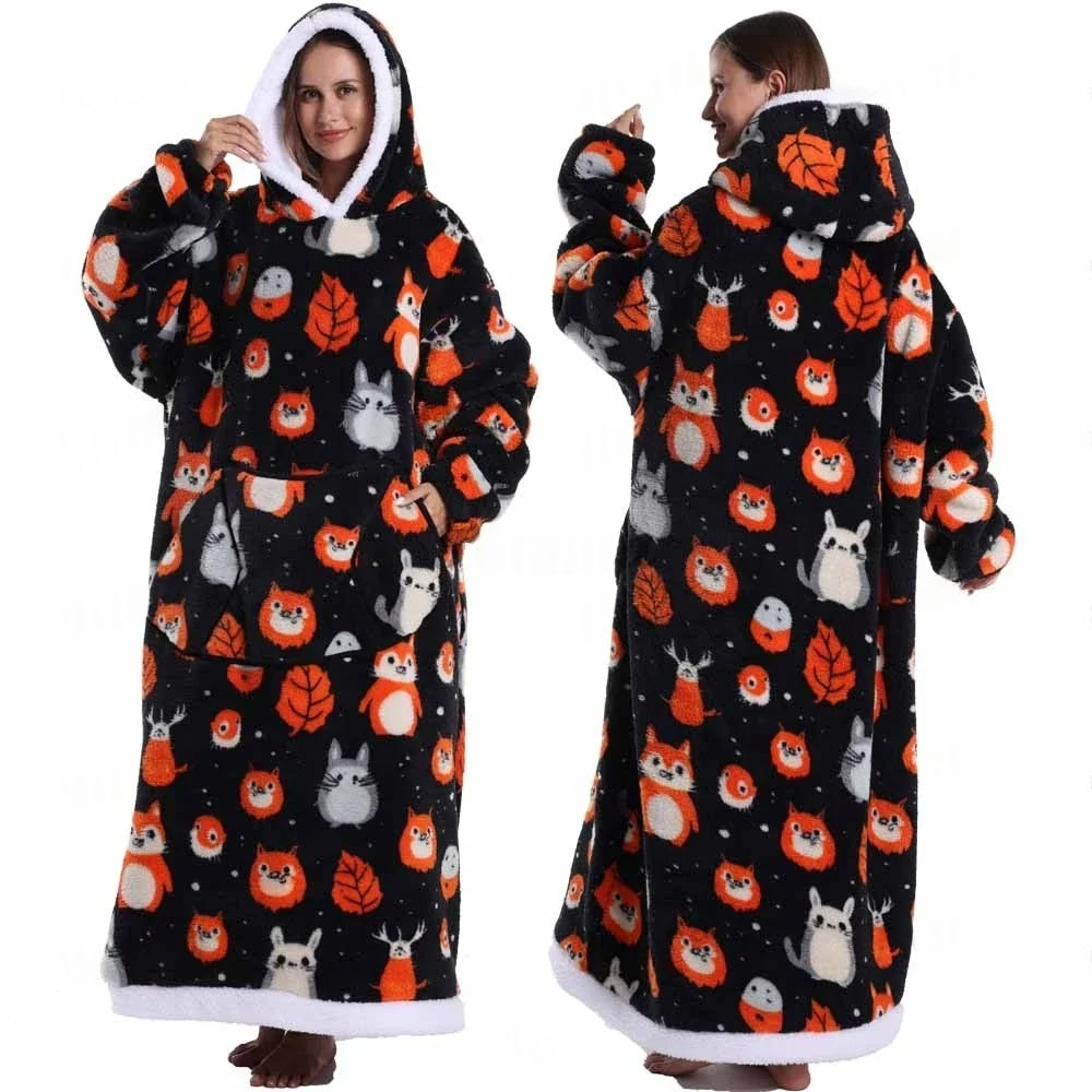 Bivvi Wearable Blanket Hoodie — Oversized Fleece Hoodie for Women & Men