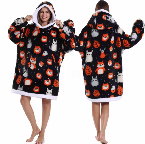 Bivvi Wearable Blanket Hoodie — Oversized Fleece Hoodie for Women & Men
