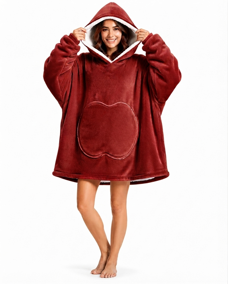 Bivvi Wearable Blanket Hoodie — Oversized Fleece Hoodie for Women & Men