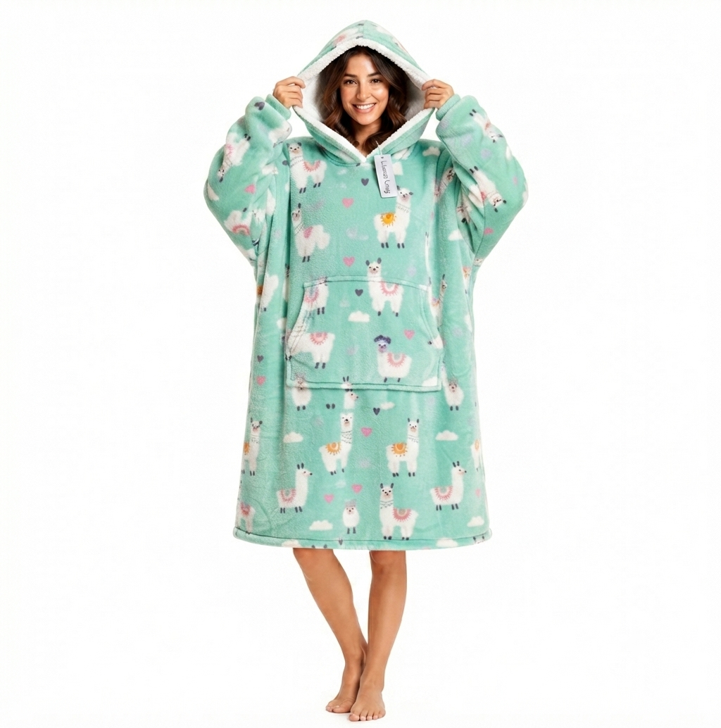 Bivvi Wearable Blanket Hoodie — Oversized Fleece Hoodie for Women & Men