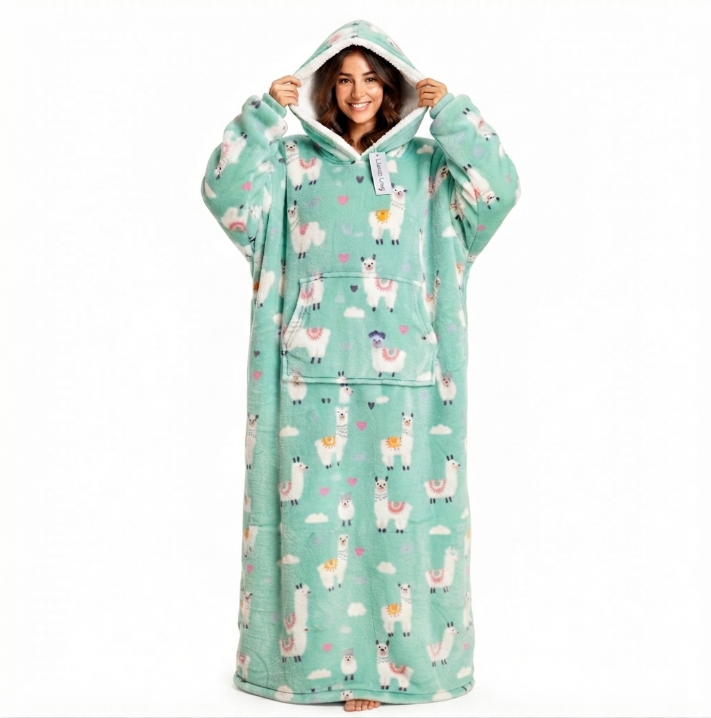 Bivvi Wearable Blanket Hoodie — Oversized Fleece Hoodie for Women & Men
