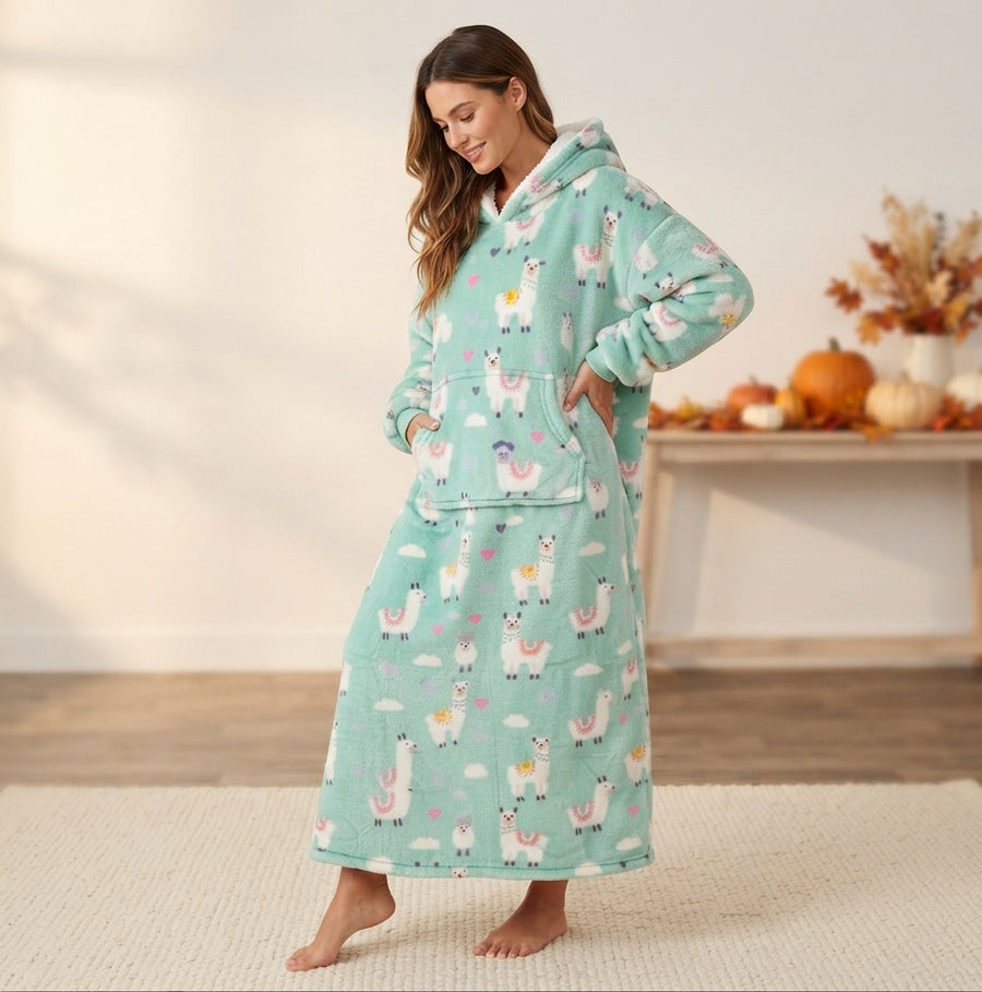 Sleepy Llama - Blanket Hoodie