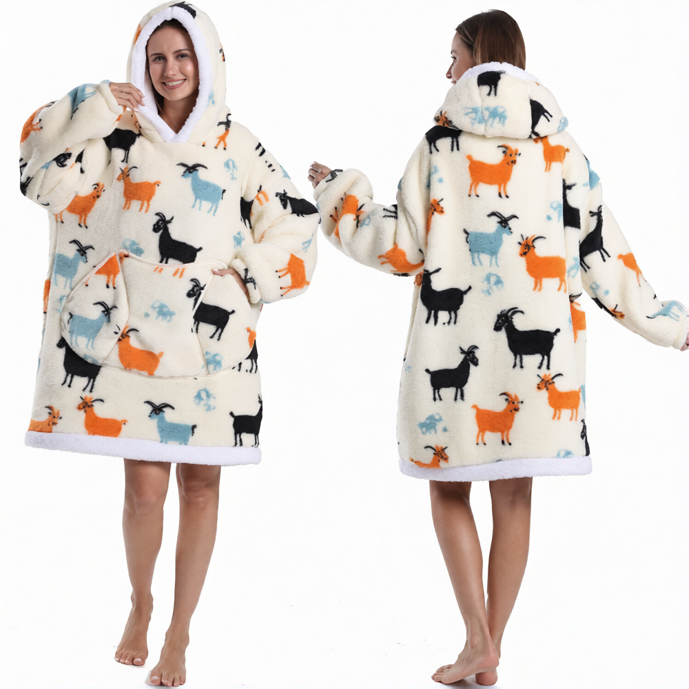 Bivvi Wearable Blanket Hoodie — Oversized Fleece Hoodie for Women & Men
