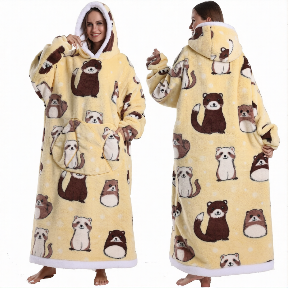 Bivvi Wearable Blanket Hoodie — Oversized Fleece Hoodie for Women & Men