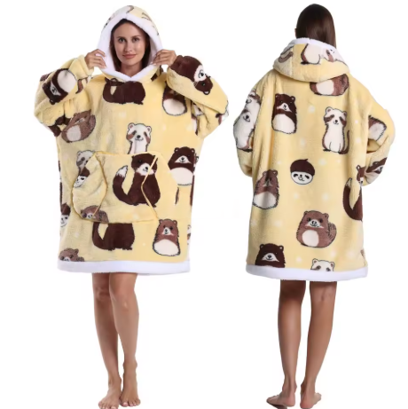 Bivvi Wearable Blanket Hoodie — Oversized Fleece Hoodie for Women & Men