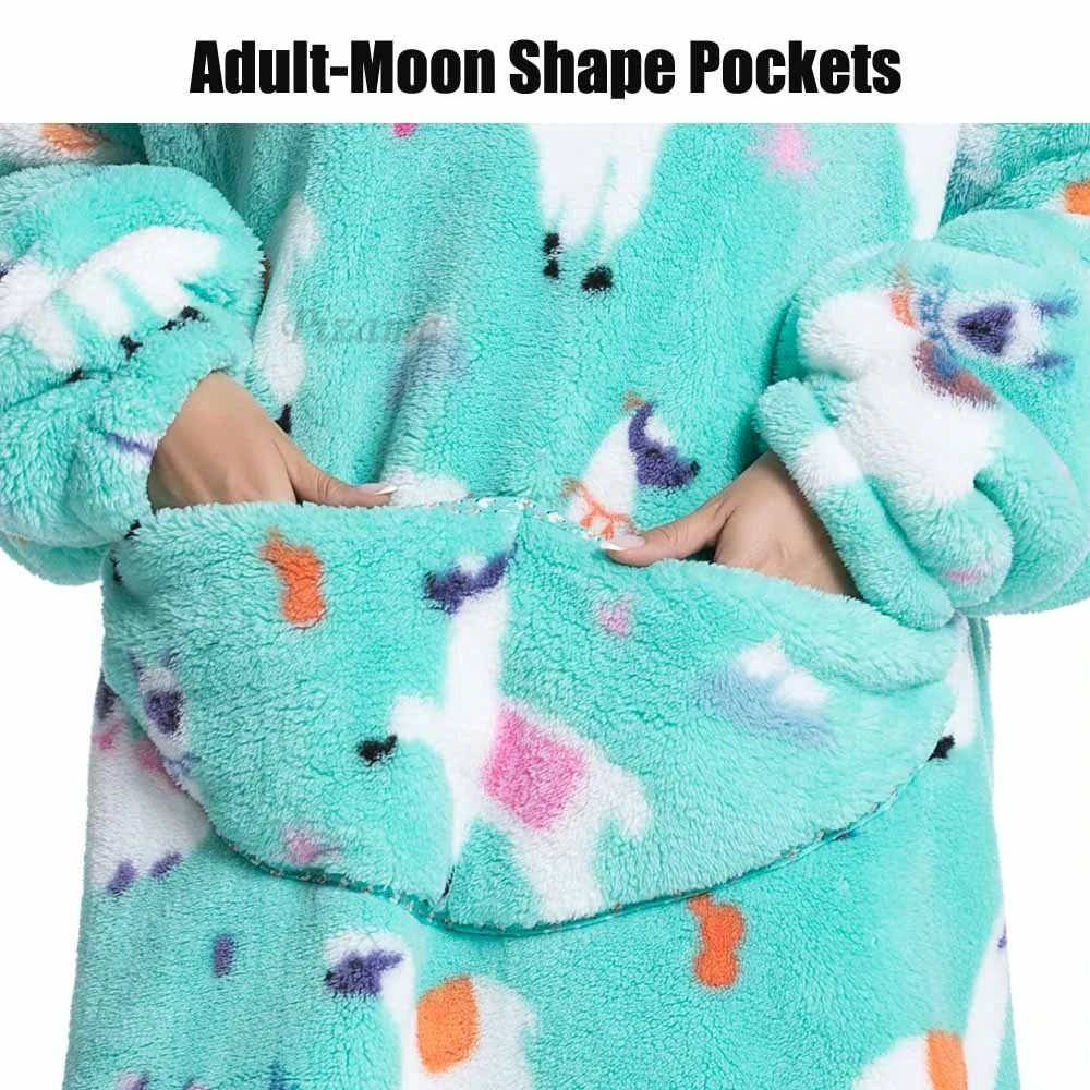 Bivvi Wearable Blanket Hoodie — Oversized Fleece Hoodie for Women & Men