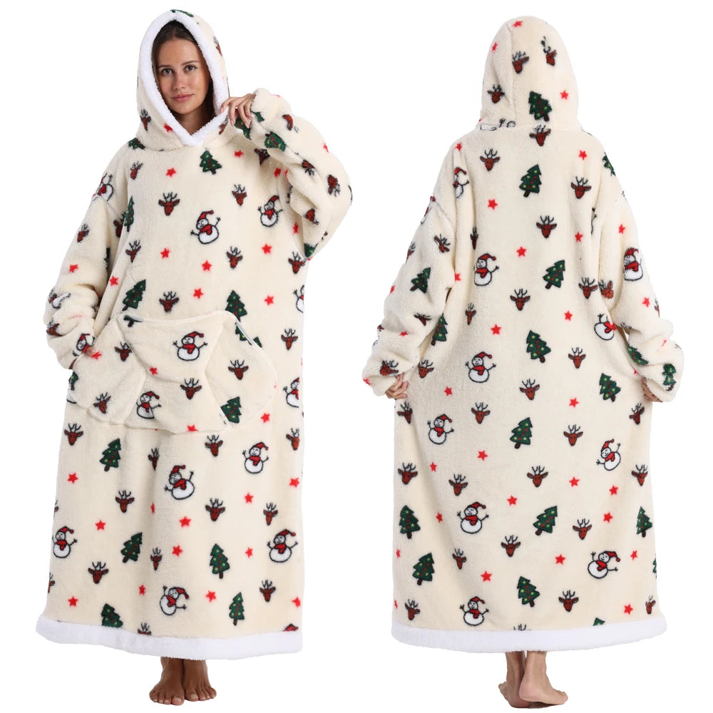 Bivvi Wearable Blanket Hoodie — Oversized Fleece Hoodie for Women & Men