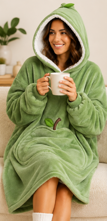 Bivvi Wearable Blanket Hoodie — Oversized Fleece Hoodie for Women & Men