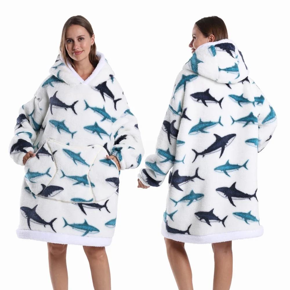 Bivvi Wearable Blanket Hoodie — Oversized Fleece Hoodie for Women & Men